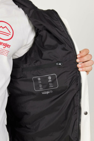 Wrangler W232217001 Beyaz Erkek Şişme Mont