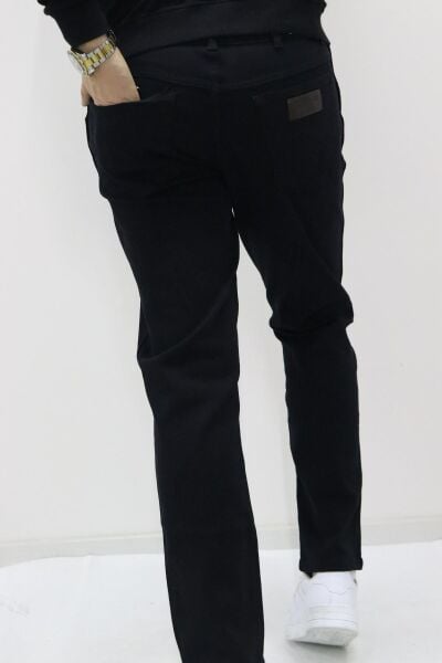 Wrangler W12S016100 Erkek Siyah Texas Slim Jean Pantolon
