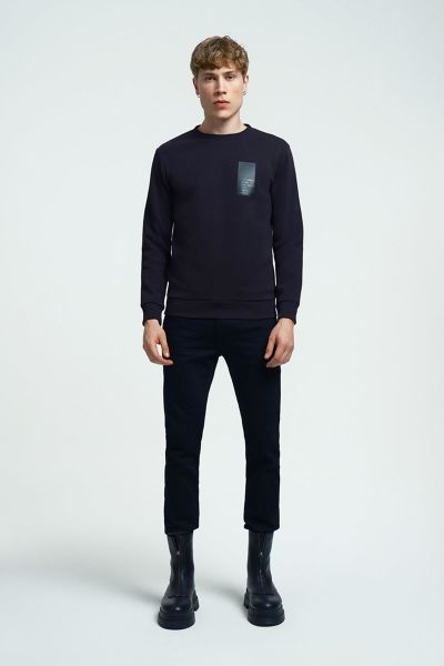 Loft 2034185 Siyah Bisiklet Yaka Erkek Sweat
