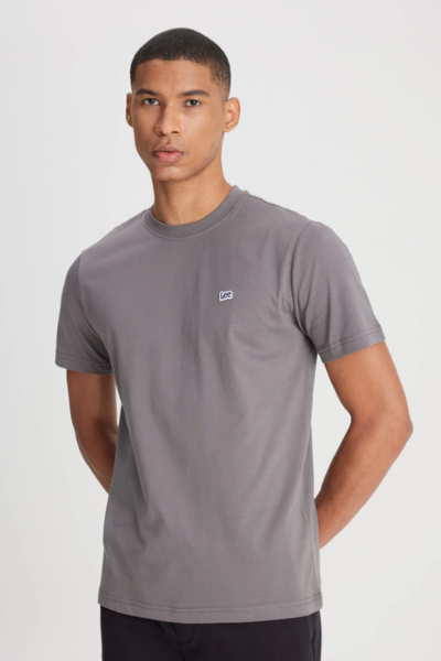 Lee L60UFQ003 Antrasit Erkek Regular Fit Bisiklet Yaka Normal Kesim Lee Logolu Tşört