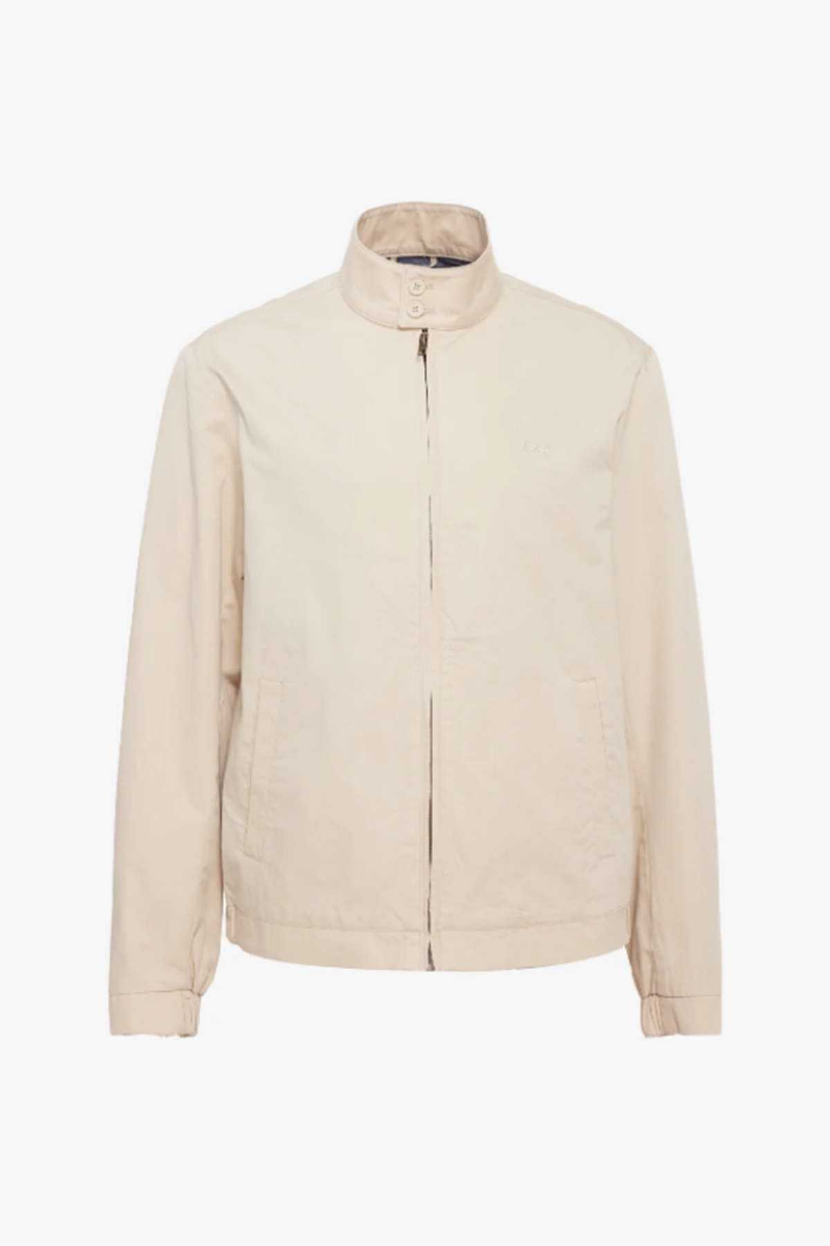 Lee LV57205297B48 Bej Erkek Regular Fit Fermuarlı Hakim Yaka İçi Astarlı %100 pamuk Bomber Ceket
