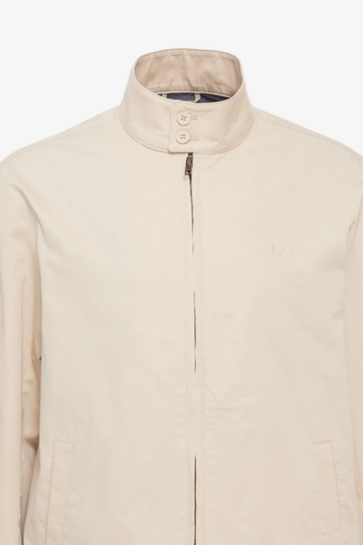 Lee LV57205297B48 Bej Erkek Regular Fit Fermuarlı Hakim Yaka İçi Astarlı %100 pamuk Bomber Ceket