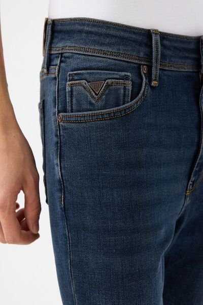 Loft LF2040553 Mavi Erkek Justin Skinny Fit Nefes Alan Esnek Kumaş Kot Pantolon