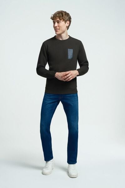 Loft 2034185 Haki Bisiklet Yaka Erkek Sweat