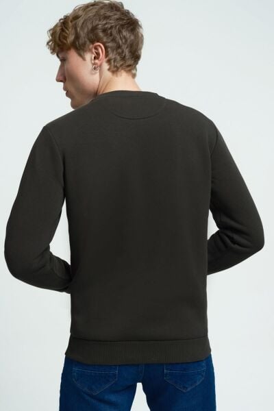 Loft 2034185 Haki Bisiklet Yaka Erkek Sweat