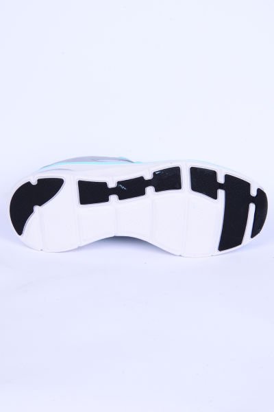 Hummel 900462-1100 Avila Fileli Şevron Detay Faylon Taban Esnek Hafif Yüksek Taban Gri-Turkuaz Günlük Unisex Spor Ayakkabı