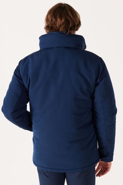Wrangler W40BWW114 Lacivert  Erkek Yarı Balıkcı Boydan Fermuarlı ve Düğmeli Mont