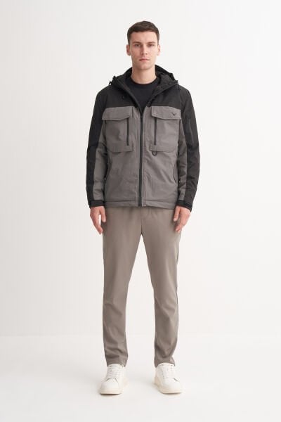 Cazador 13270 Siyah Erkek Çift Renkli Mikro Mont