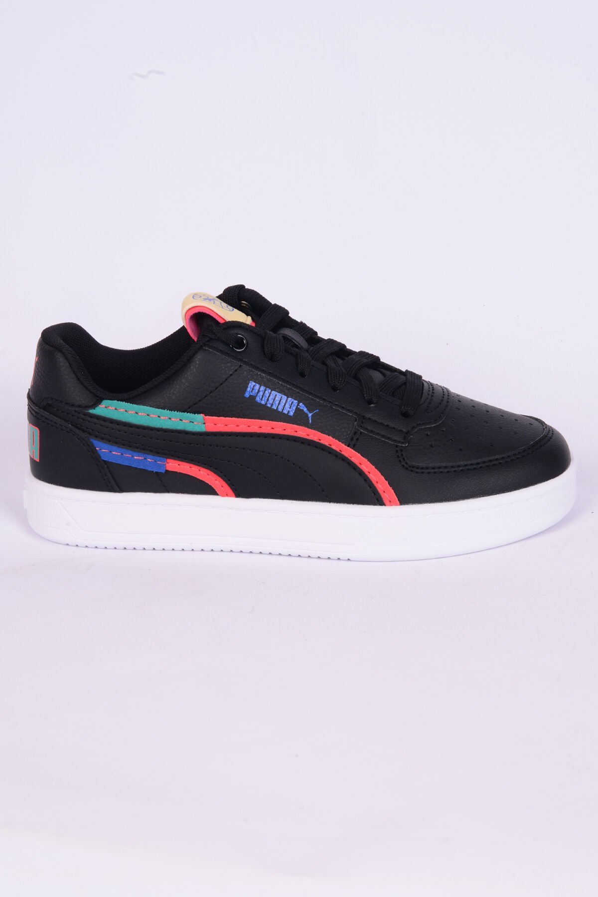 Puma 395648-02 Caven 2.0 Ready Set Jr Deri Rahat Taban Bağcıklı Esnek Rahat Siyah Günlük Erkek Sneaker Spor Ayakkabı