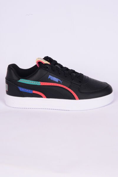 Puma 395648-02 Caven 2.0 Ready Set Jr Deri Rahat Taban Bağcıklı Esnek Rahat Siyah Günlük Erkek Sneaker Spor Ayakkabı