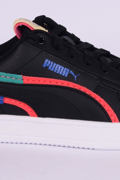 Puma 395648-02 Caven 2.0 Ready Set Jr Deri Rahat Taban Bağcıklı Esnek Rahat Siyah Günlük Erkek Sneaker Spor Ayakkabı