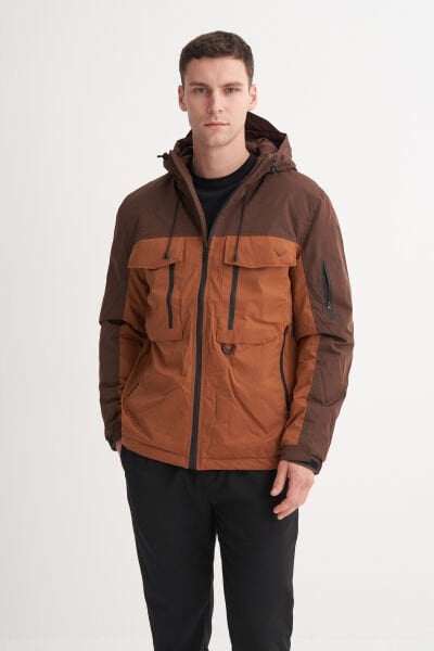 Cazador 13270 Kahve Erkek Çift Renkli Mikro Mont