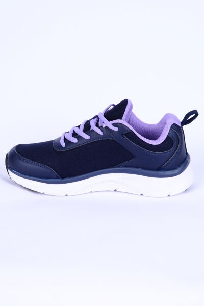 Hummel 900462-7451 Avila Fileli Şevron Detay Faylon Taban Esnek Hafif Yüksek Taban Lacivert Günlük Kadın Spor Ayakkabı