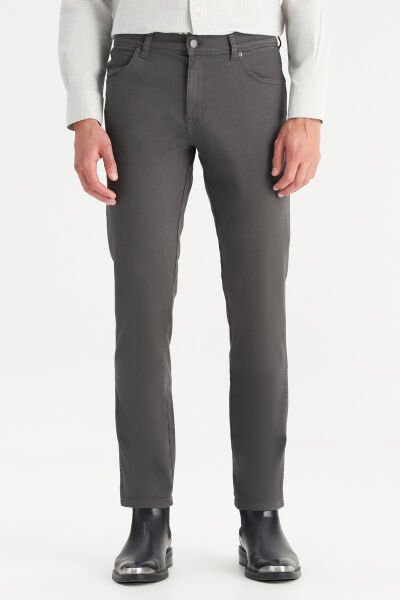 Wrangler W12S004003 Erkek Antrasit Texas Slim  Kot Pantolon