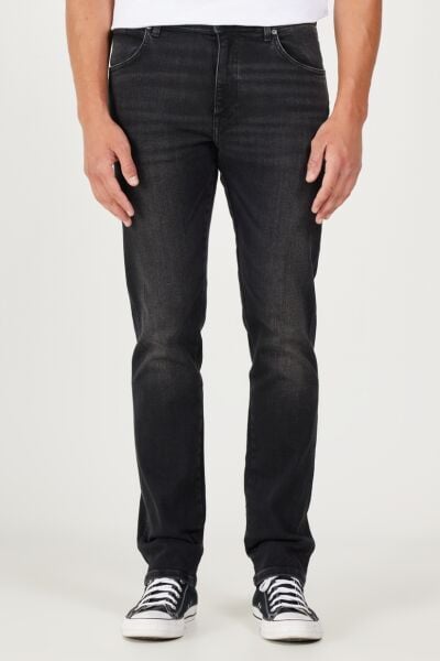 Wrangler W12S04958 Koyu Gri Erkek Texas Slim Jean Kot Pantolon