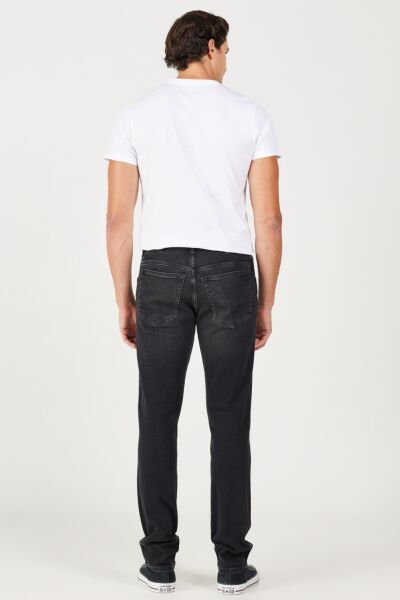 Wrangler W12S04958 Koyu Gri Erkek Texas Slim Jean Kot Pantolon
