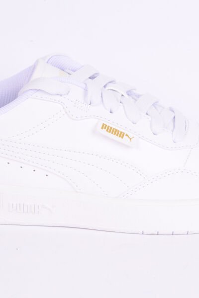 Puma 38937101 Court Ultra Lite Deri Rahat Taban Bağcıklı Rahat Hafif Esnek Beyaz Günlük Unisex Ayakkabı