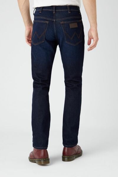 Wrangler W12SAO990 Koyu Mavi Erkek Texas Slim Jean Kot Pantolon