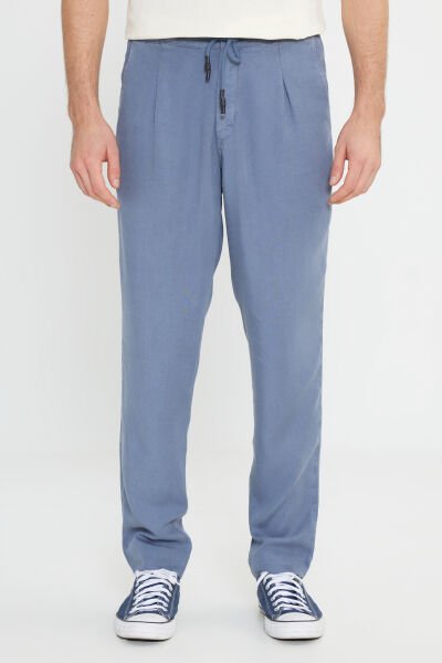 Wrangler W221266TF İndigo Erkek Beli Lastikli Chino Jogger Pantolon