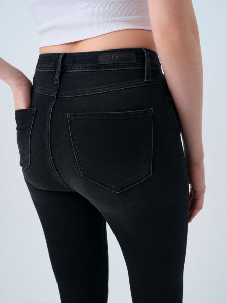 Loft LF2037055 Antrasit Kadın Natalıe Kot Pantolon