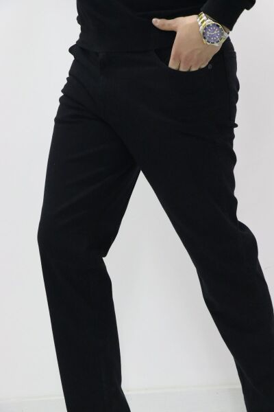 Wrangler W12S004001 Erkek Siyah Texas Slim  Kot Pantolon