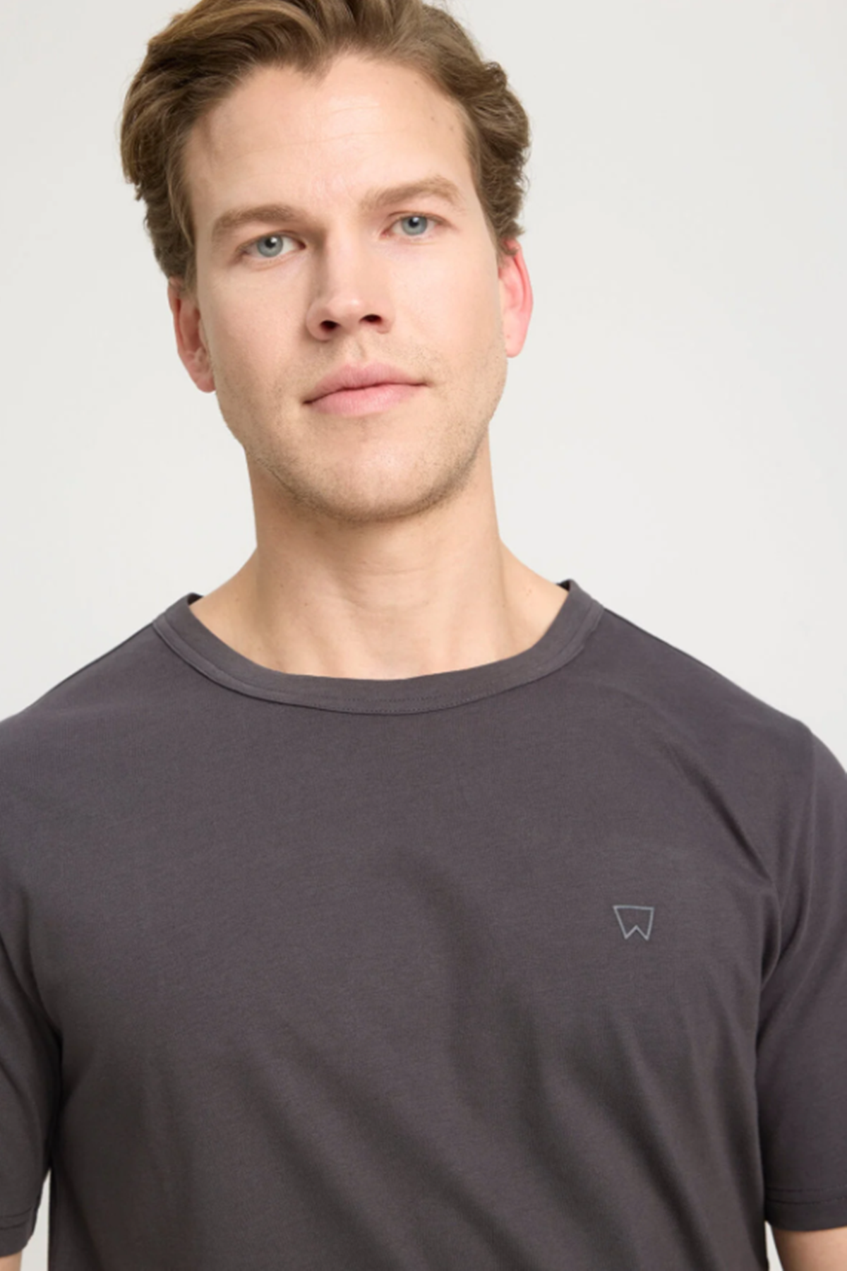 Wrangler W241575003 Antrasit Erkek Regular Fit Normal Kesim Bisiklet Yaka %100 Pamuk Tşört