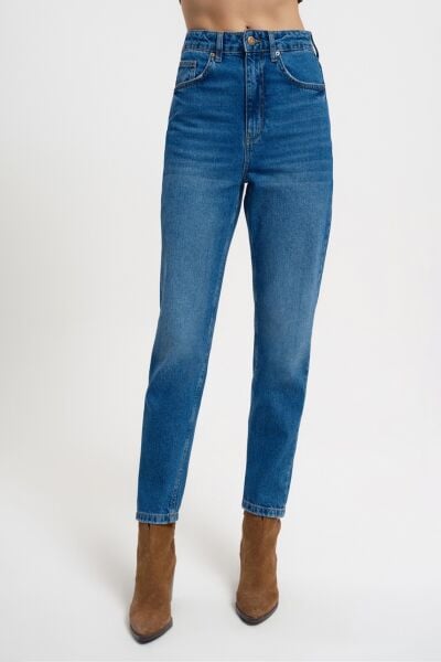 Loft 2034140 Mom Açık Mavi Kadın Kot  Pantolon