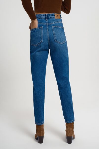 Loft 2034140 Mom Açık Mavi Kadın Kot  Pantolon