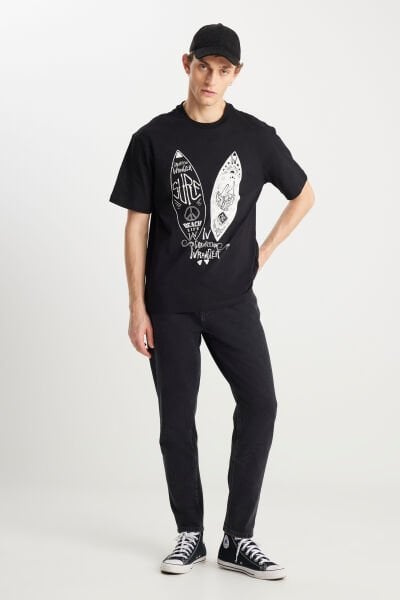 Wrangler FRNK00012001 Siyah Erkek Frank Relaxed Fit Geniş Kesim Jean Denim Kot Pantolon