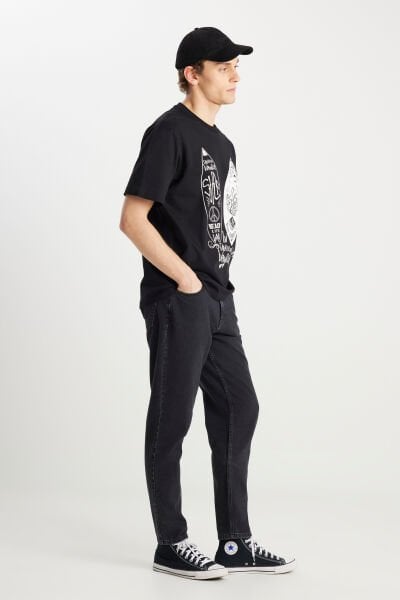 Wrangler FRNK00012001 Siyah Erkek Frank Relaxed Fit Geniş Kesim Jean Denim Kot Pantolon