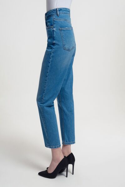Loft 2034143 Mom Açık Mavi Kadın Kot  Pantolon