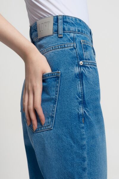 Loft 2034143 Mom Açık Mavi Kadın Kot  Pantolon