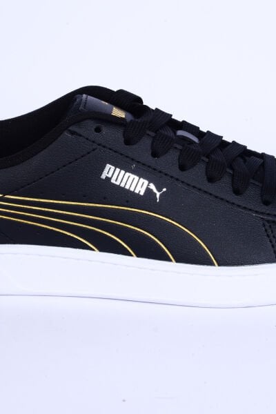 Puma 395085-02 Vikky V3 Metalic Shine Sneakers Rahat Taban Hafif Esnek Siyah-Gold Kadın Günlük Spor Ayakkabı