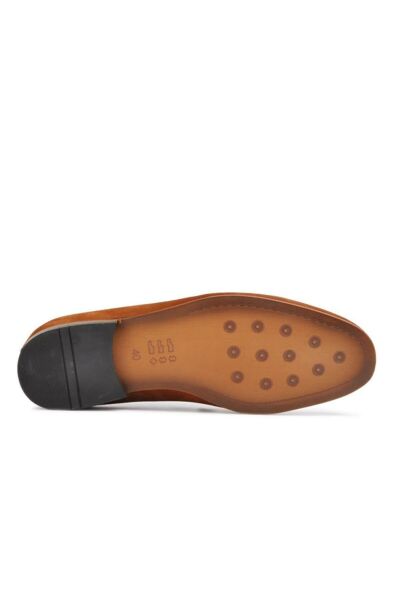 Merci 441 Erkek Hakiki Deri Taba Süet Loafer Ayakkabı