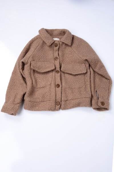 Hanece Kids 2085 9-13 Yaş Vizon Kız Çocuk Mont
