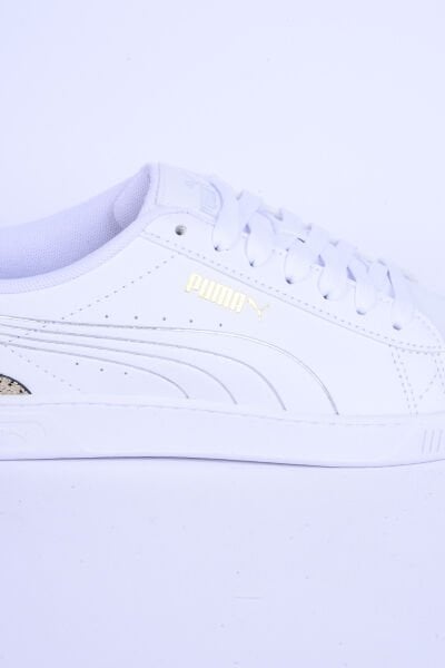 Puma 395085-01 Vikky V3 Metalic Shine Sneakers Rahat Taban Hafif Esnek Beyaz-Gold Kadın Günlük Spor Ayakkabı