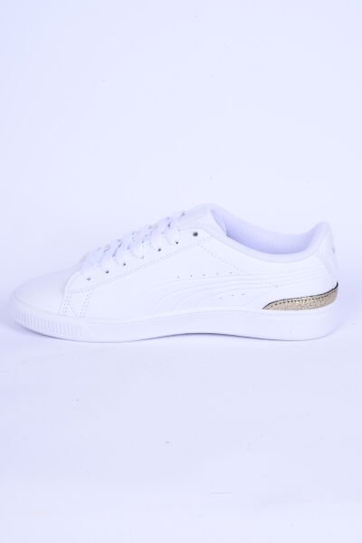 Puma 395085-01 Vikky V3 Metalic Shine Sneakers Rahat Taban Hafif Esnek Beyaz-Gold Kadın Günlük Spor Ayakkabı