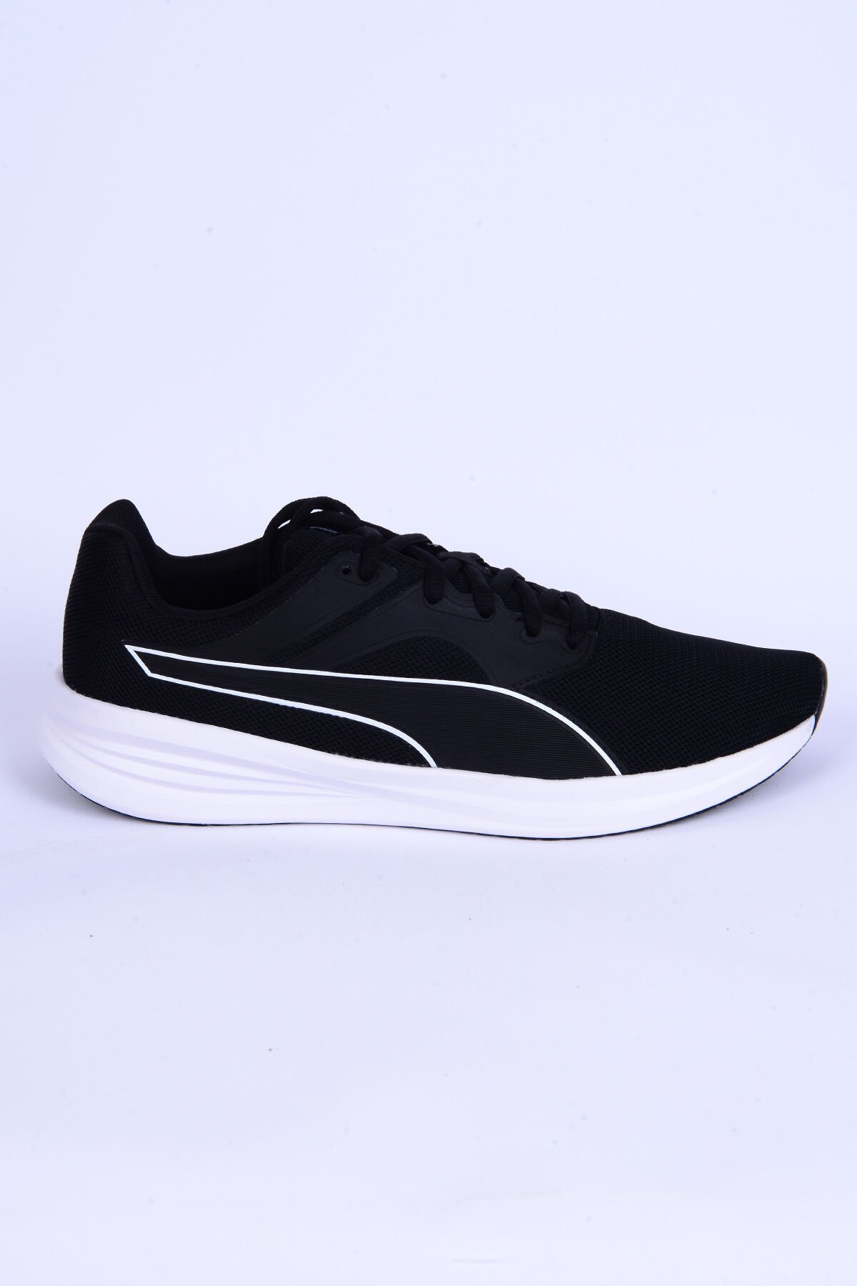 Puma 377028-01 Transport Fileli Ortopedik Taban Siyah-Beyaz Günlük Erkek Spor Ayakkabı