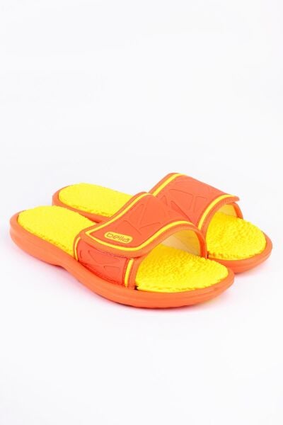 Akınalbella C015.Z.403 Sarı-Turuncu Kadın Cıtcıtlı Terlik