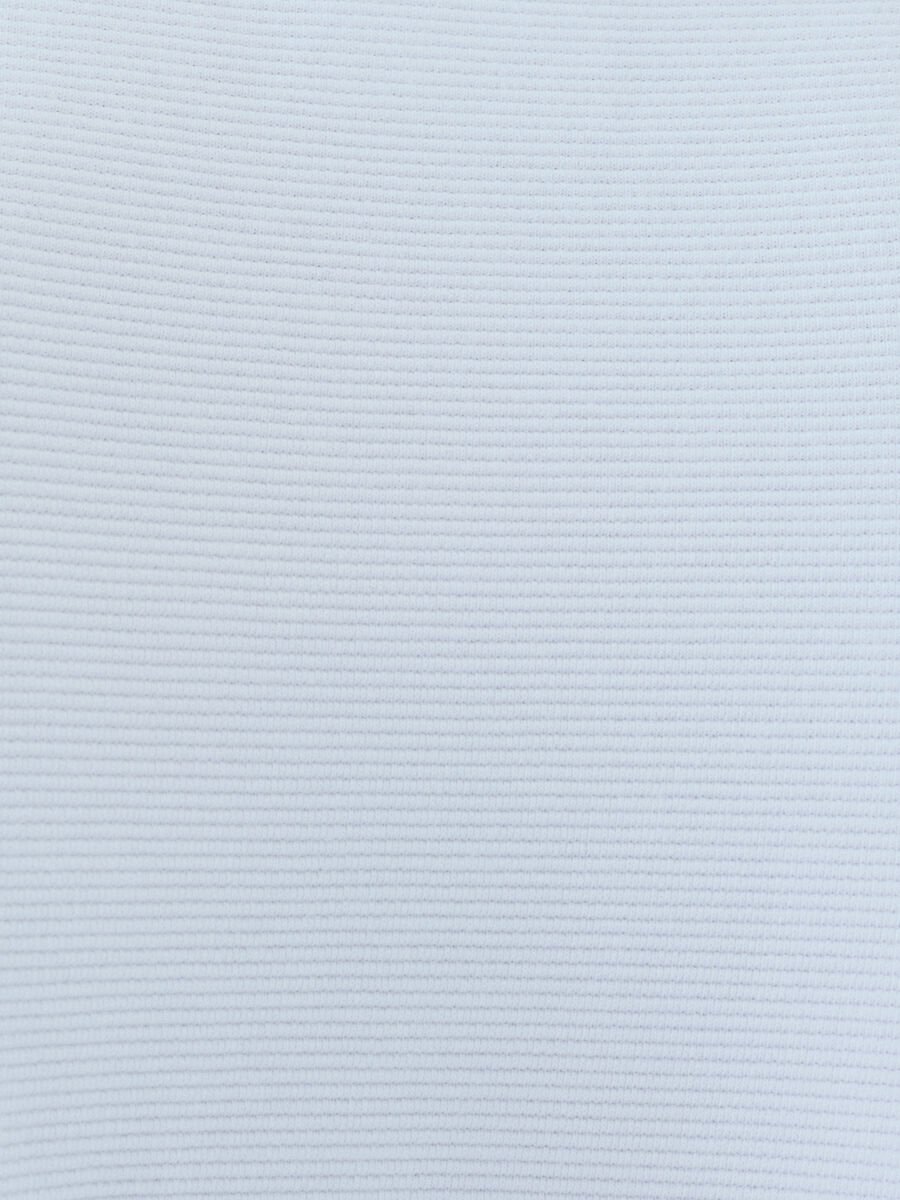 Loft 2039564 Beyaz ErkekTaktik Kollu Regular Fit Bisiklet Yaka T-Shirt