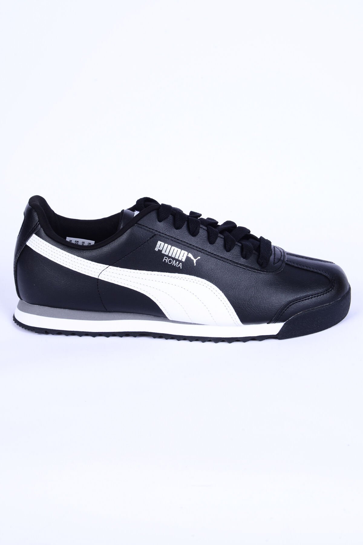 Puma 353572-11  Roma Deri Ortopedik Taban Siyah-Beyaz Sneaker Günlük Erkek Spor Ayakkabı