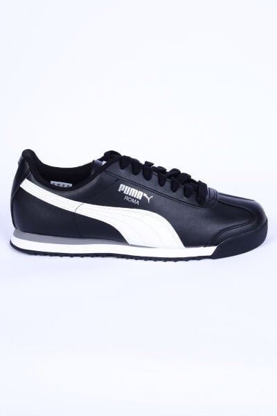 Puma 353572-11  Roma Deri Ortopedik Taban Siyah-Beyaz Sneaker Günlük Erkek Spor Ayakkabı