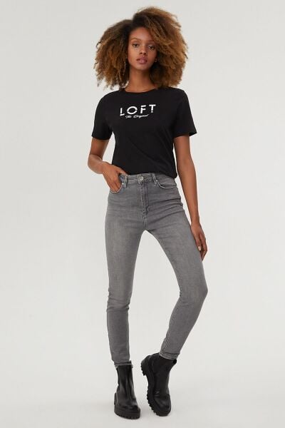 Loft 2028330 Kadın Natalıe Rubby Gri Pantolon