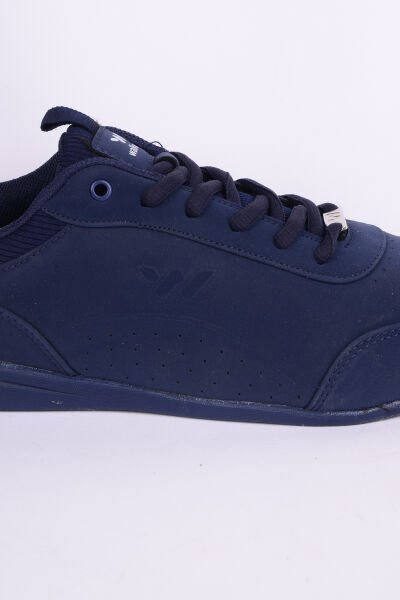 Walkway Spark M Pü Deri İnce Taban Esnek Rahat Taban Nokta Desenli Hafif Esnek Lacivert-Buz Günlük Erkek Spor Ayakkabı