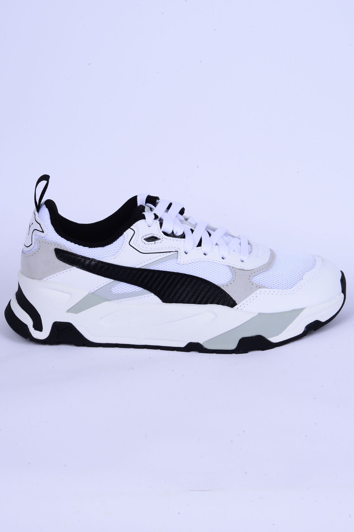 Puma 389289-01 Trinity Fileli Yüksek Taban Rahat Ortopedik Taban Esnek Beyaz Günlük Erkek Spor Ayakkabı