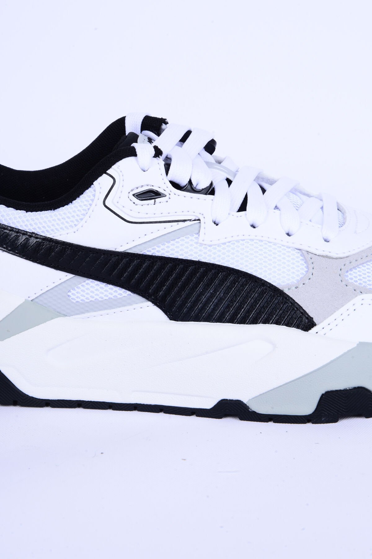 Puma 389289-01 Trinity Fileli Yüksek Taban Rahat Ortopedik Taban Esnek Beyaz Günlük Erkek Spor Ayakkabı