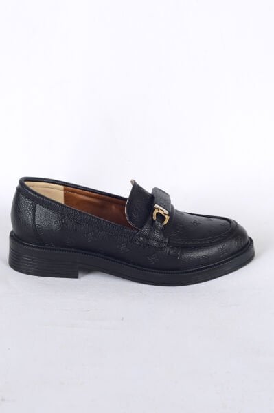Pierre Cardin 54117  Siyah Kadın Rahat Taban Laofer Ayakkabı