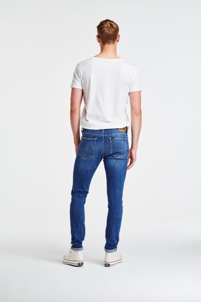 Lee L736204037G49 Mavi Erkek Melone Straight Fit Düz Kesim Yüksek Bel Esnek Pantolon