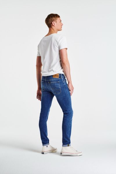 Lee L736204037G49 Mavi Erkek Melone Straight Fit Düz Kesim Yüksek Bel Esnek Pantolon