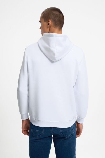 Loft 2034269 Ekru Kapüşonlu Erkek Sweat
